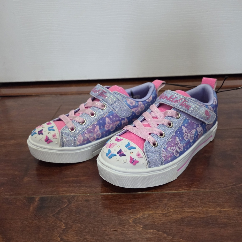 Skechers Twinkle Toes Twinkle Sparks Ombre Flutter Purple Little Kids Size 13 - Picture 3 of 15